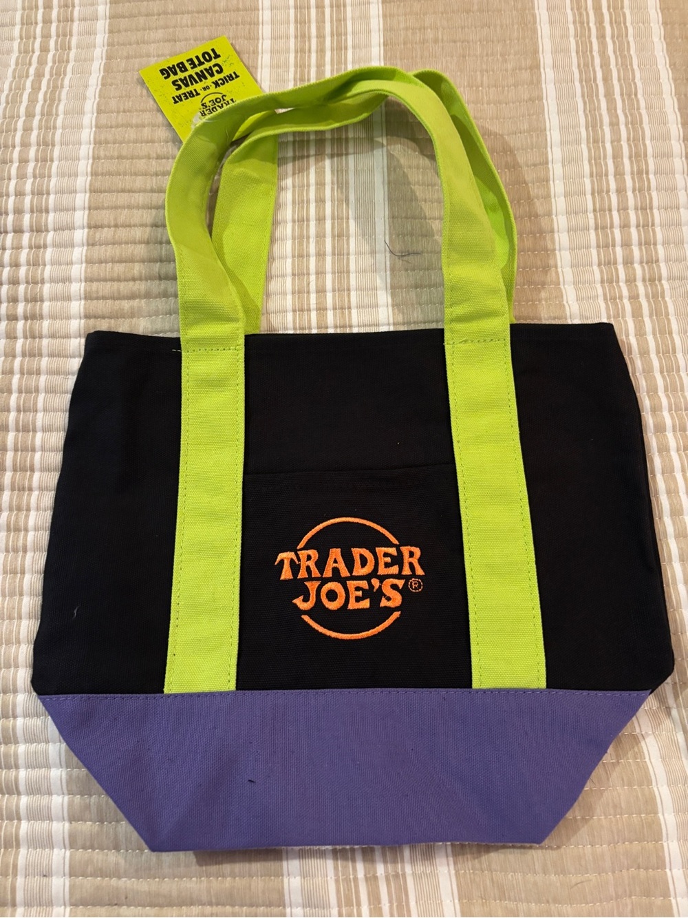 Trader Joe's 2026 Canvas Tote color Multi NWT